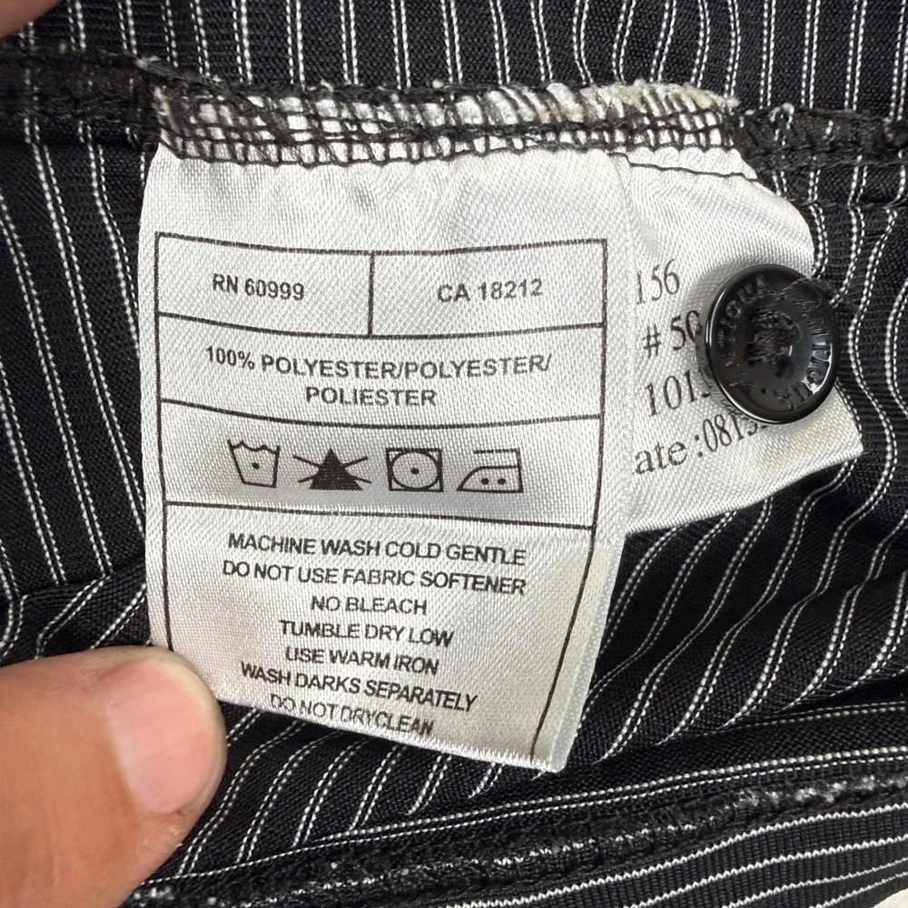 Antigua Pittsburgh Steelers Mens XL Polo Shirt Black White Striped Golf NFL